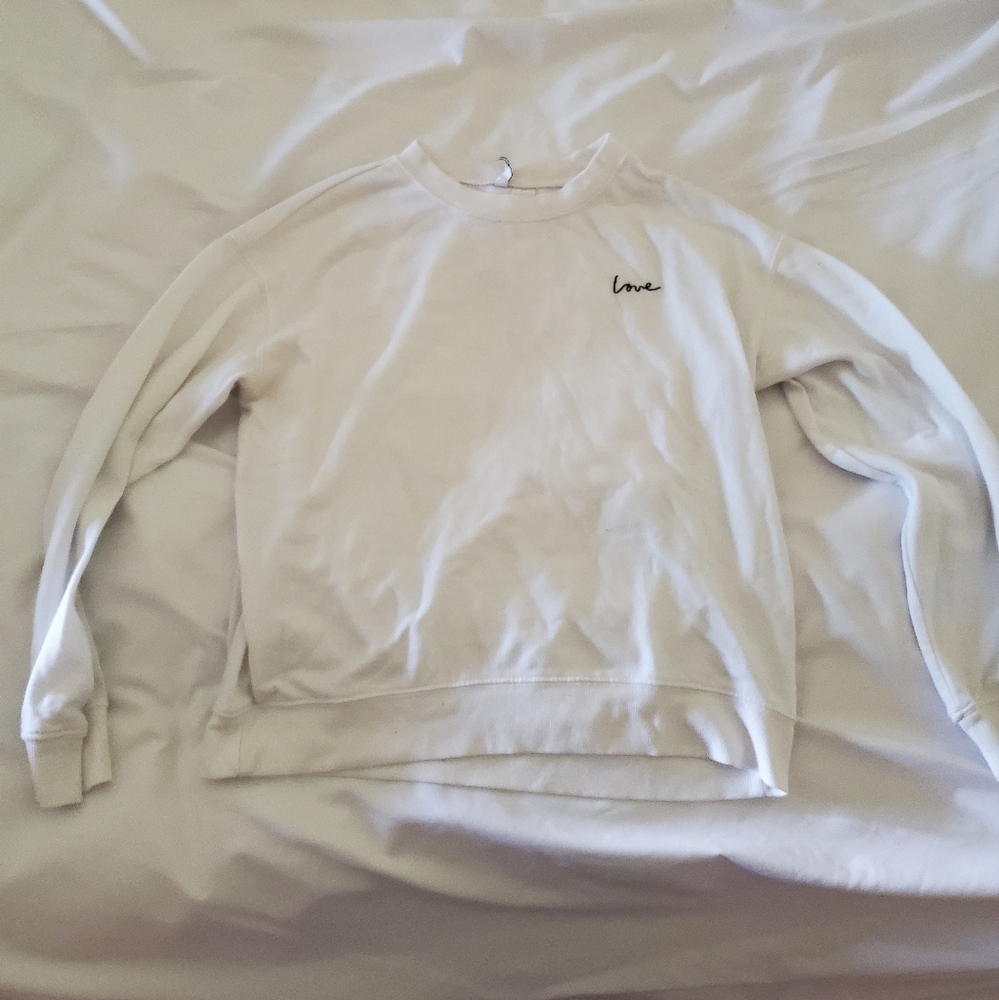 White Love sweatshirt
